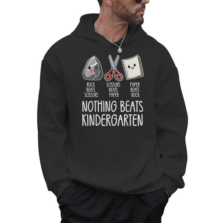 Nothing Beats Kindergarten Back To School Kid Teacher Men Hoodie