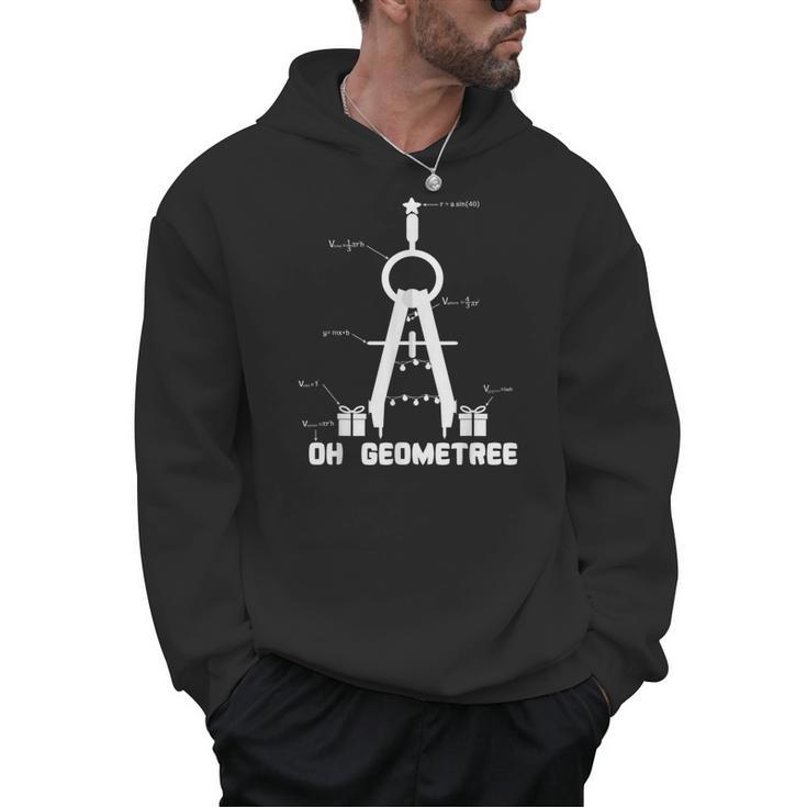 Oh Geometree Math Teacher Geometry Christmas Tree For Men Women Kids Men Hoodie