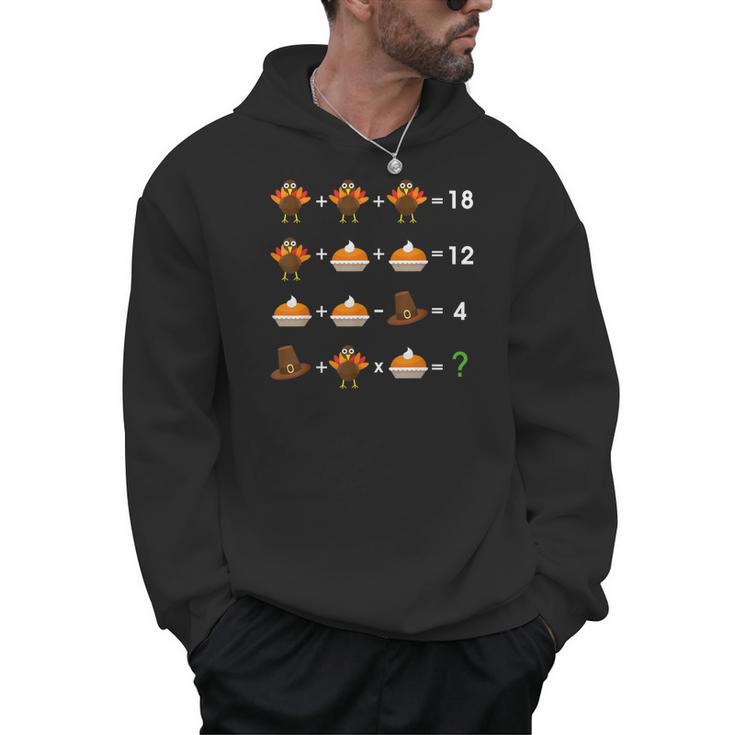 Order Of Operations Thanksgiving Quiz Math Teacher Men Hoodie
