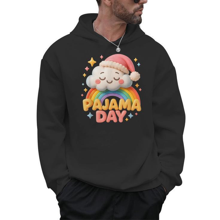 Pajama Day School Spirit Week Sleepy Cloud Teacher Student Men Hoodie