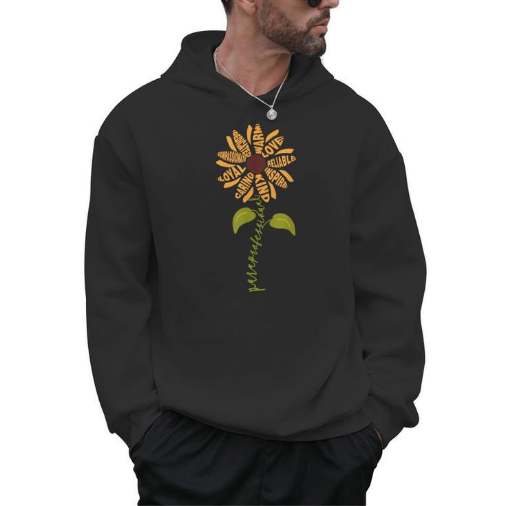 Paraprofessional Para Sunflower Teacher Back To School Men Hoodie