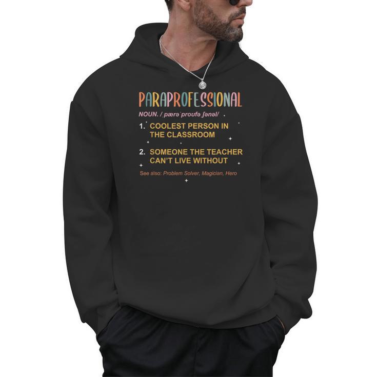 Paraprofessional Teacher Para Sped Ed Parapro Men Hoodie