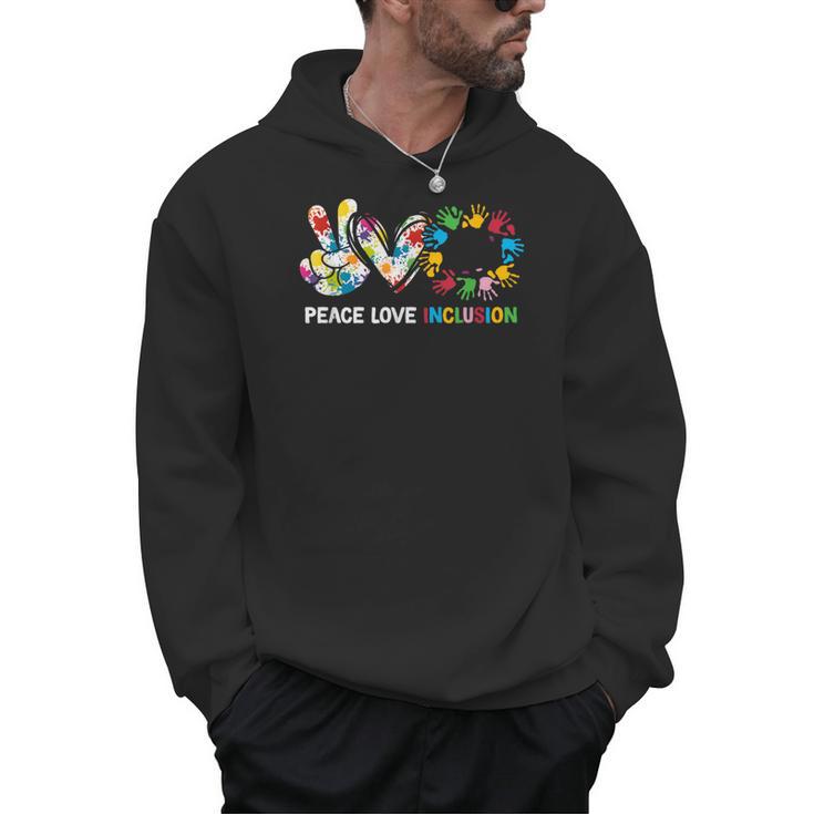 Peace Love Inclusion Sped Squad Special-Ed Teacher Daycare Men Hoodie
