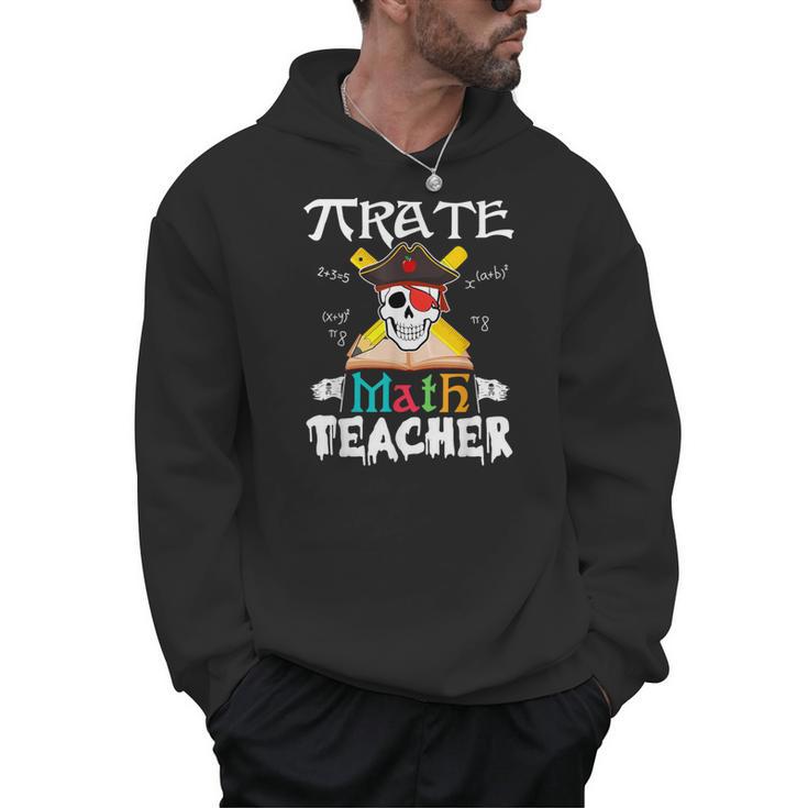 Pirate Math Teacher Skull Pirate Halloween Costume Men Hoodie
