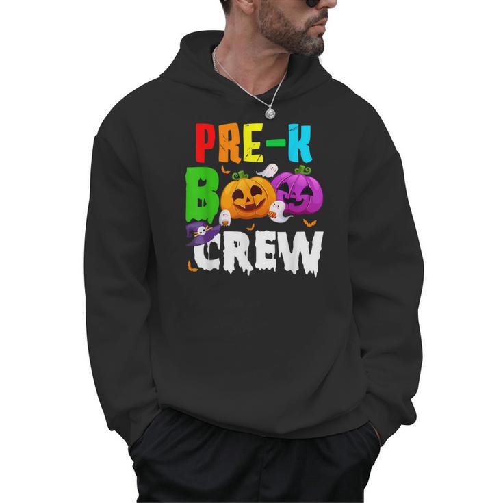 Pre K Boo Crew Halloween Costume Teachers Kids Men Hoodie
