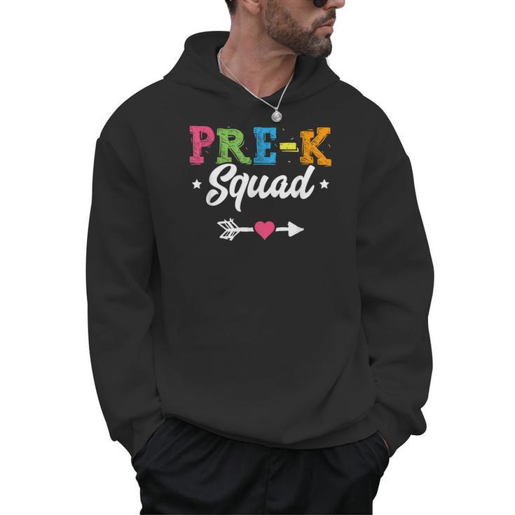 Pre-K Squad Teacher Student Kids Preschool Back To School Men Hoodie