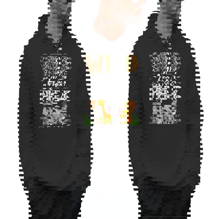 Pre-k Teacher Kids Back To School Wild About Pre-k Men Hoodie