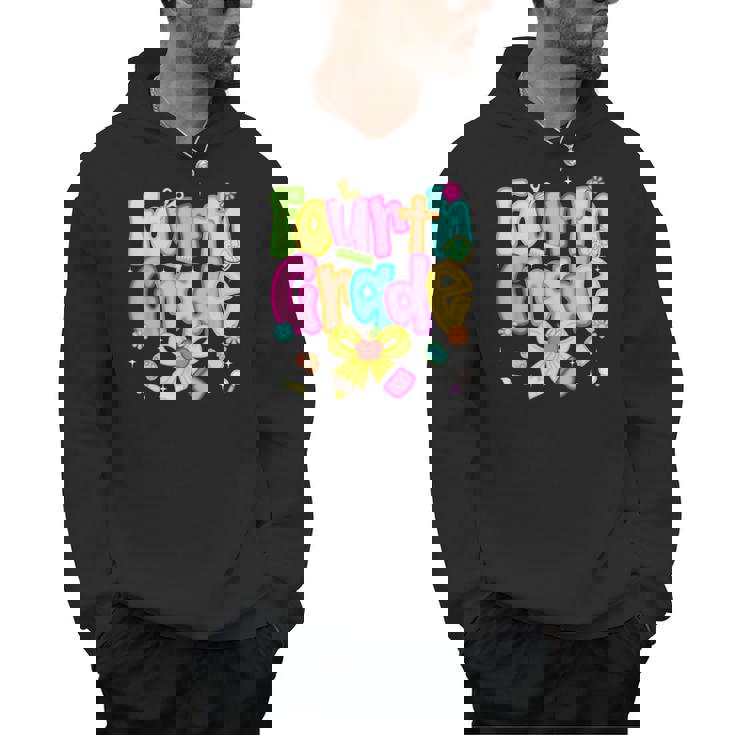 Preppy Fourth Grade Back To School 4th Grade Teacher Girls Men Hoodie