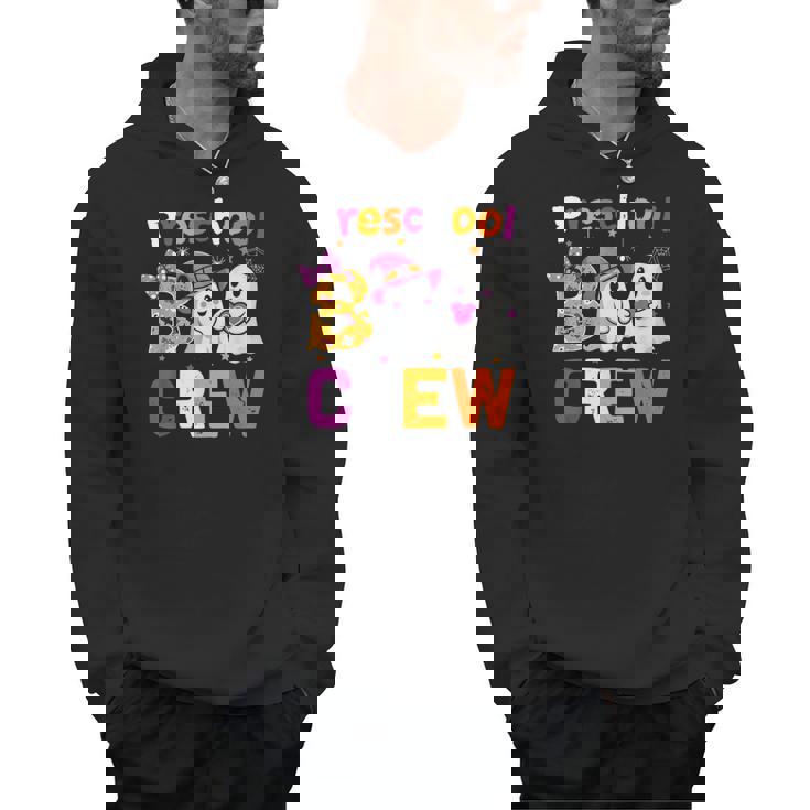 Preschool Boo Crew Preschool Halloween Teacher Kids Men Hoodie