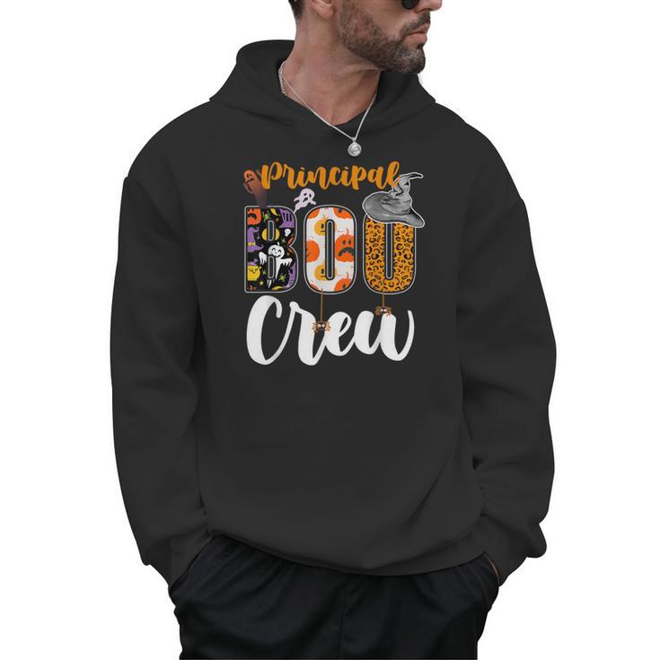 Principal Boo Crew Ghost Halloween Teachers School Matching Men Hoodie