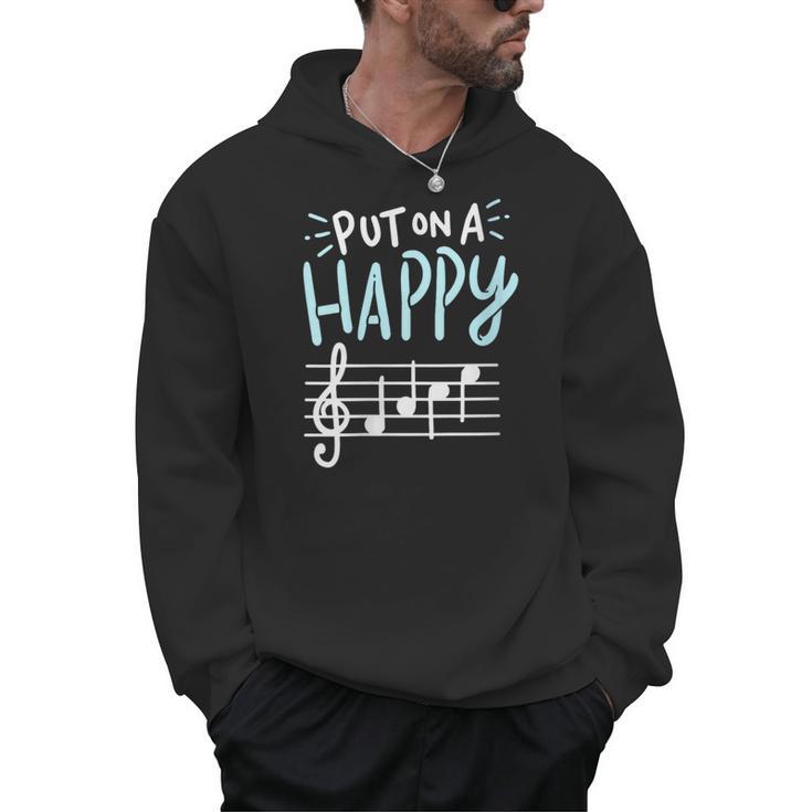 Put On A Happy Face Music Music Teacher Men Hoodie