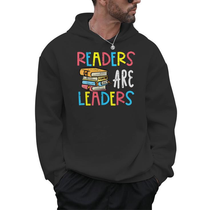 Readers Are Leaders Reading Book Lover Teacher Women Men Kid Men Hoodie