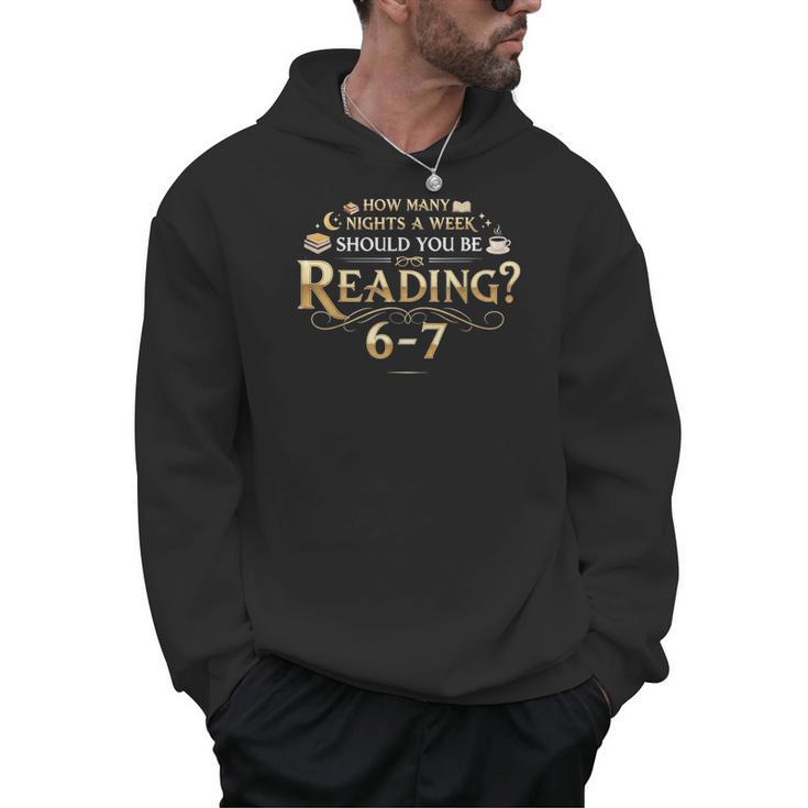 Reading 6–7 Teacher Librarian English Book Lover Quote Men Hoodie