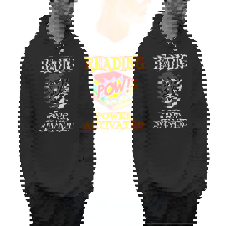 Reading Super Power Activated Superhero Teacher Or Student Men Women Girls Kids Men Hoodie