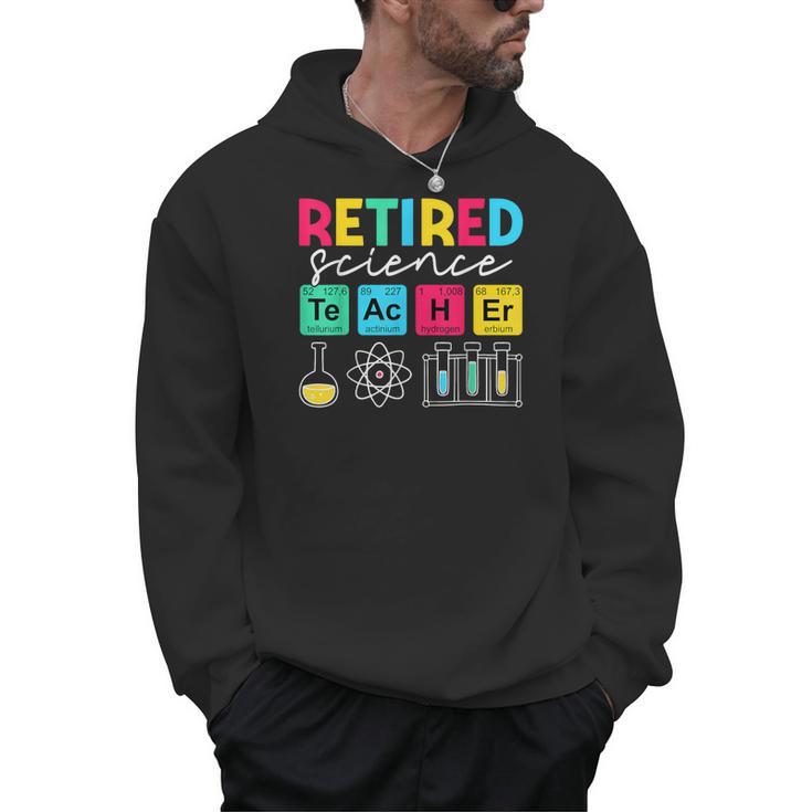 Retired Science Teacher Periodic Table Teacher Life Men Hoodie