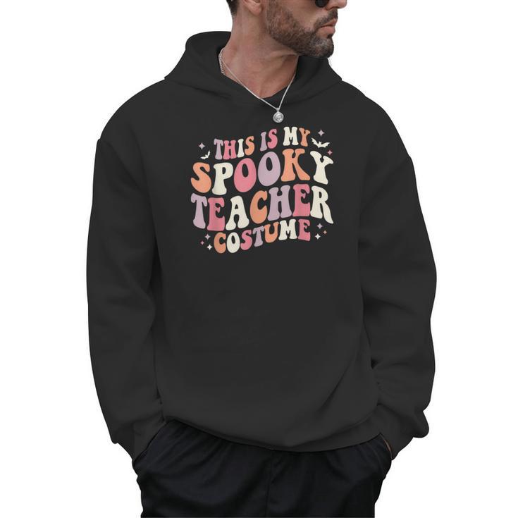 Retro Halloween This Is My Spooky School Teacher Costume Men Hoodie