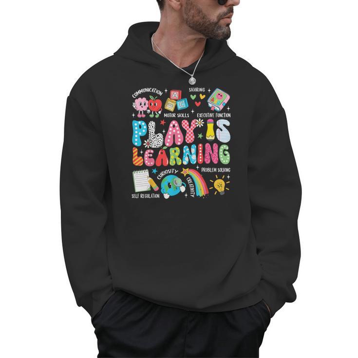 Retro Play Is Learning Kindergarten Teacher Team Women Men Hoodie