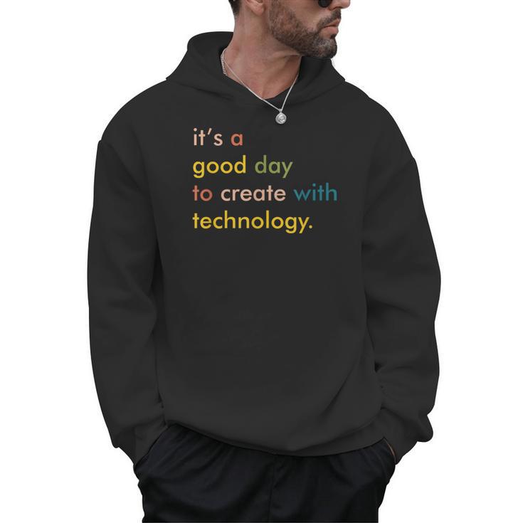 Retro Technology Teacher Shirt Tech Teacher Men Hoodie