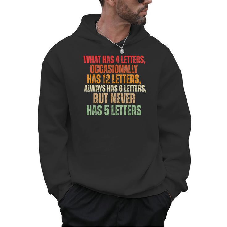 Riddle Wordplay Joke For Grammar Nerds And Teachers Men Hoodie