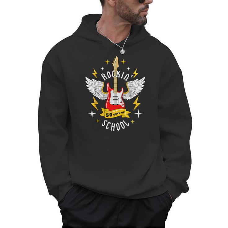 Rockin 50 Days Of School 50th Day Of School Teacher Student Men Women Girls Kids Men Hoodie