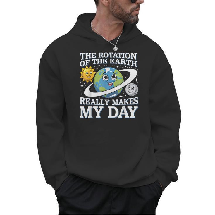 Rotation Of Earth Science Teacher Earth Day Men Women Men Hoodie