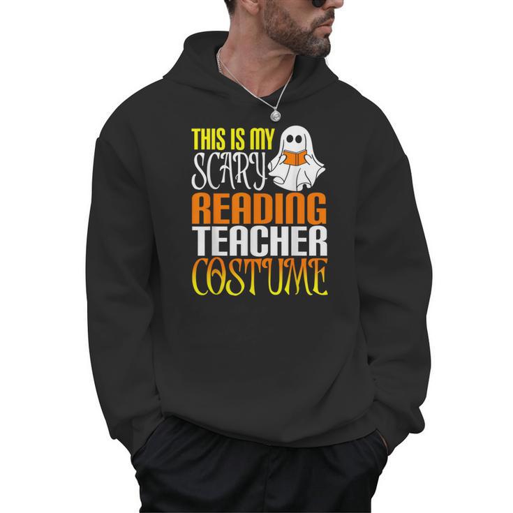 This Is My Scary Reading Teacher Costume Halloween School Men Hoodie