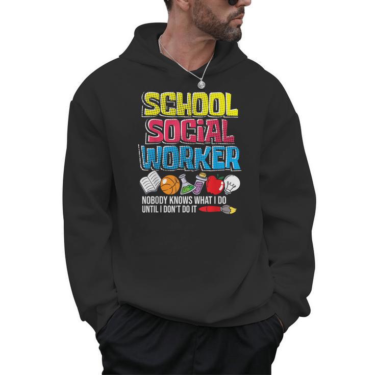 School Social Worker Teacher Caseworker Public Servant LSW Men Hoodie