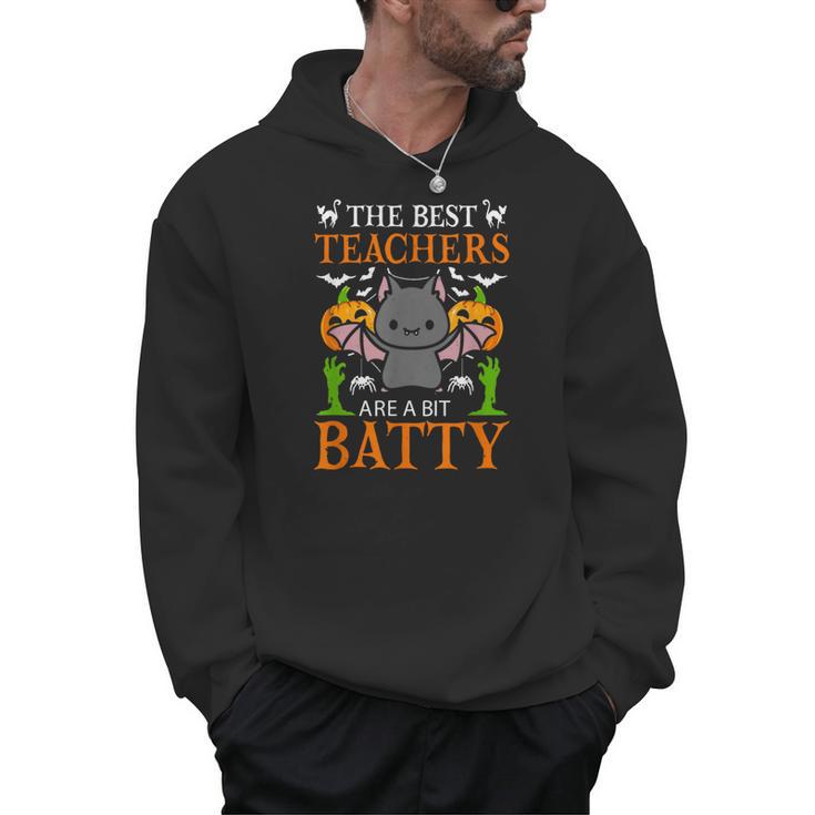 School Teacher A Bit Batty Teaching Bat Halloween Costume Men Hoodie