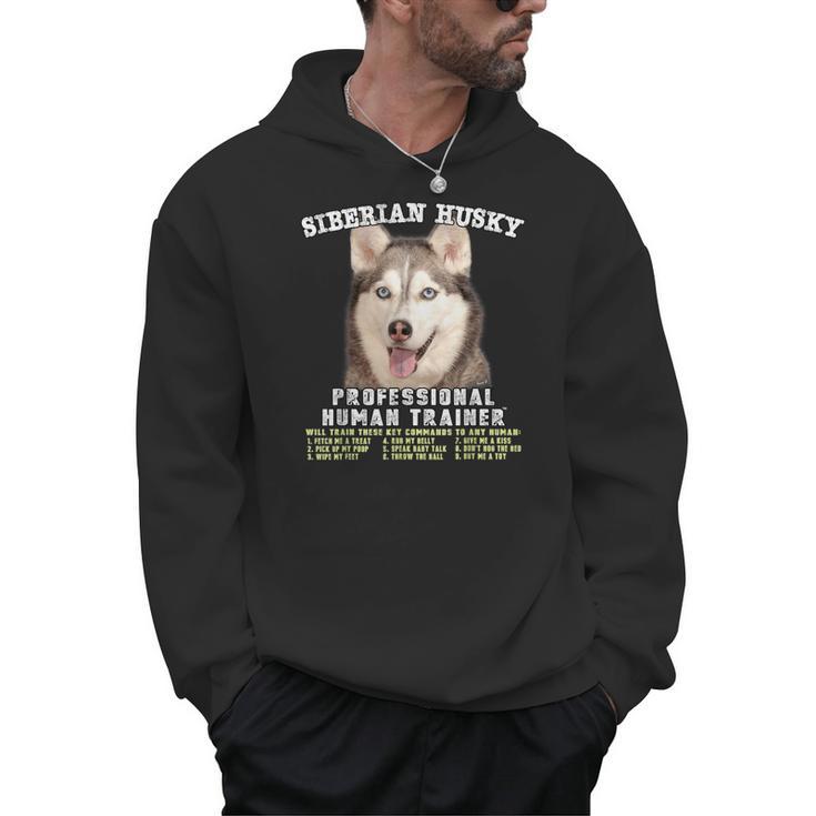 Siberian Husky Professional Human Trainer Men Hoodie