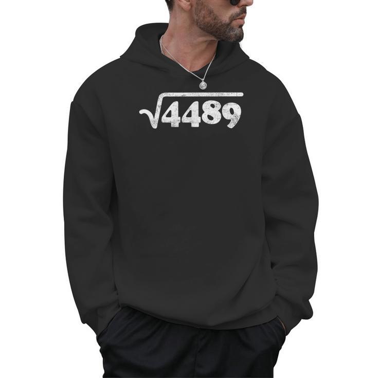 Sixty Seven 67 Meme Square Root 4489 Slang Math Teacher Men Hoodie