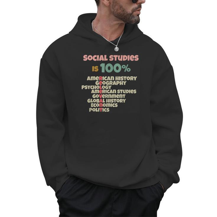 Social Studies Is Relevant History Teacher History Buff Men Hoodie