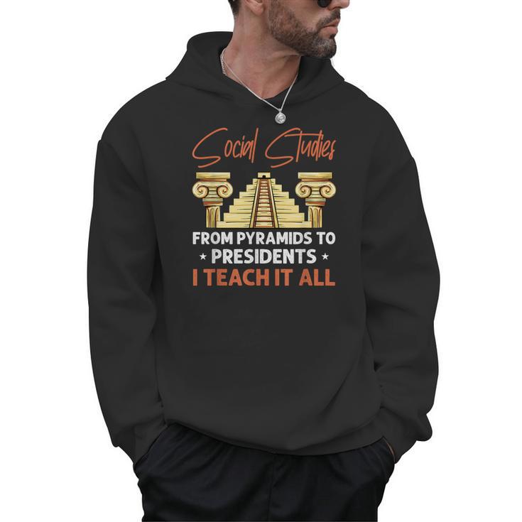 Social Studies Teacher World History Teacher Men Women Men Hoodie