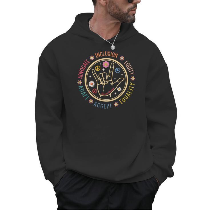Special Education SPED Teacher IEP Advocate Inclusion Autism Men Hoodie
