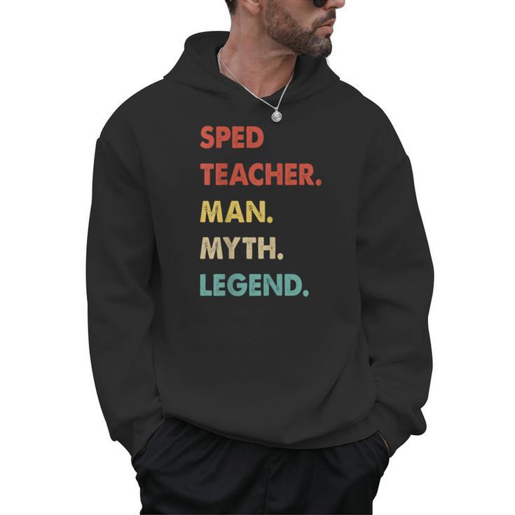 Sped Teacher Man Myth Legend Men Hoodie