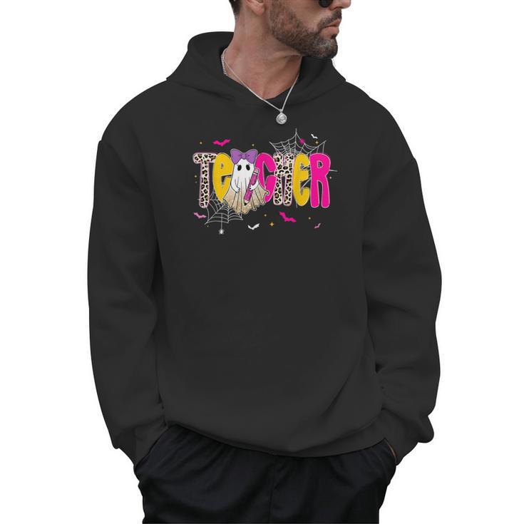 Spooky Halloween Teacher Para Counselor SPED Preppy Boo Kids Men Hoodie