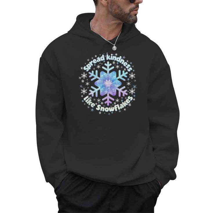 Spread Kindness Like Snowflakes Christmas Teacher Unity Day Men Hoodie