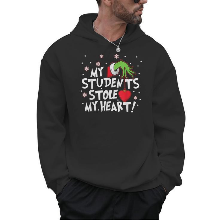 My Students Stole My Heart School Teacher Christmas Men Women Kids Men Hoodie