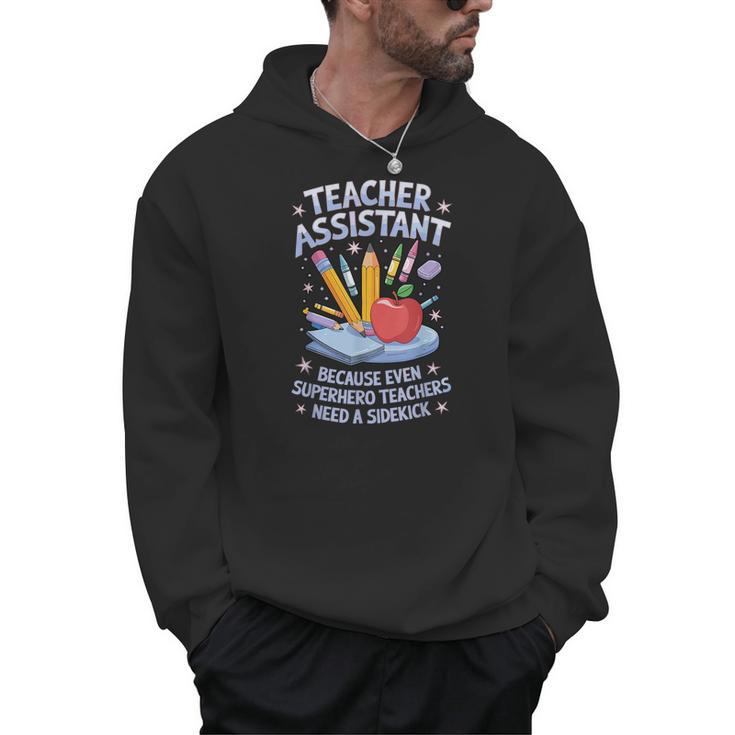 Superhero Sidekick Teaching Teach School Teacher Assistant Men Hoodie