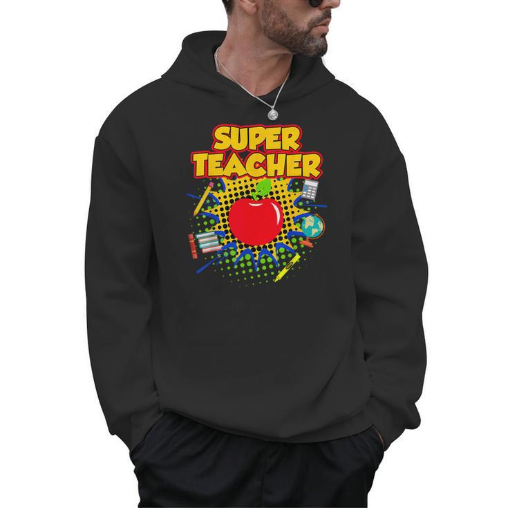 Superhero Teacher Appreciation Teaching Tee Men Hoodie
