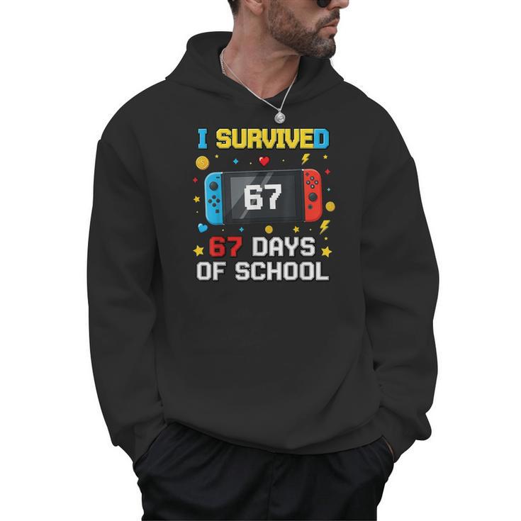 I Survived 67 Days Of School 67 Teacher Squad Matching Men Hoodie