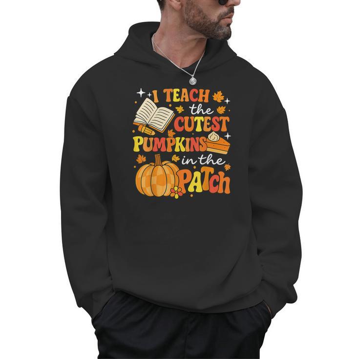 I Teach The Coolest Pumpkins In The Patch Teacher Halloween Men Hoodie