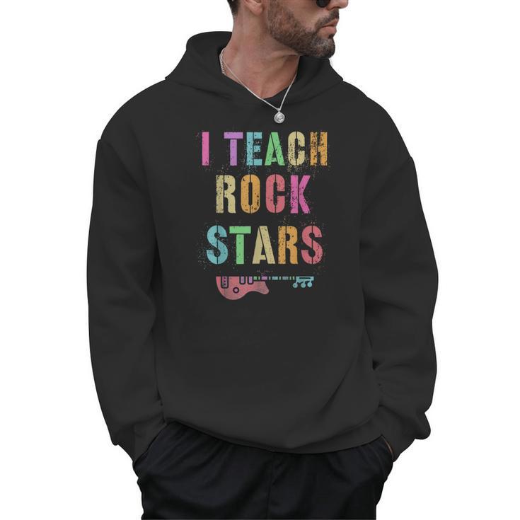 I TEACH ROCKSTARS Band Vibes Teacher Rocks My Music Teaching Men Hoodie