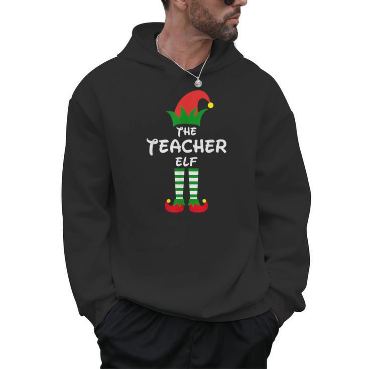 The Teacher Elf Family Matching Group Idea Christmas Men Hoodie