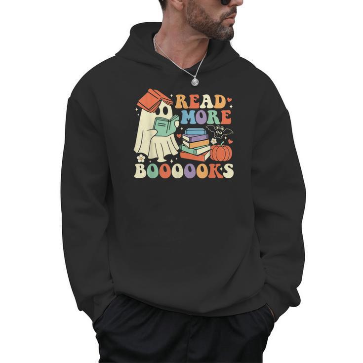 Teacher Halloween Cute Booooks Ghost Read More Books Men Hoodie
