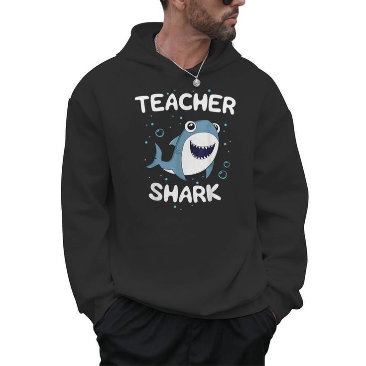 Teacher Shark Teaching Back To School Kindergarten Men Hoodie