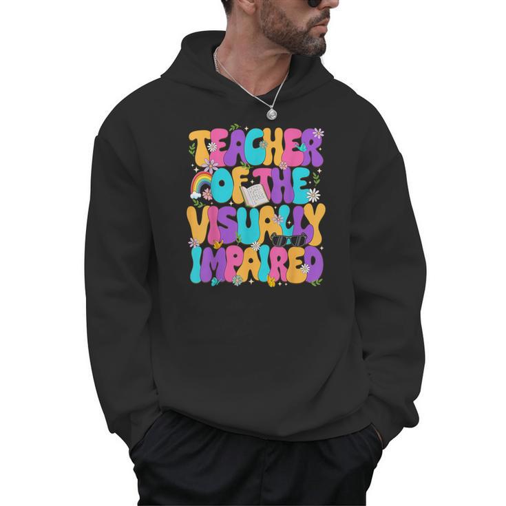 Teacher Of The Visually Impaired Blindness Awareness Men Hoodie