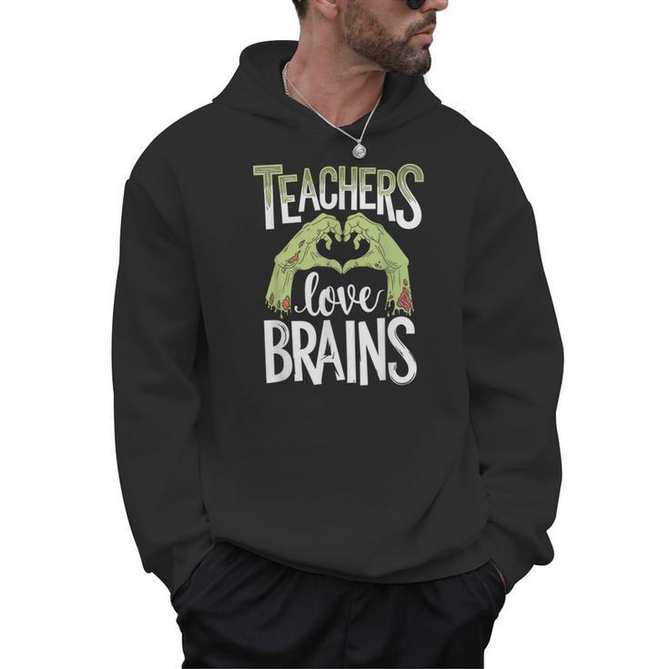 Teachers Love Zombie Teacher Halloween Fun Men Hoodie