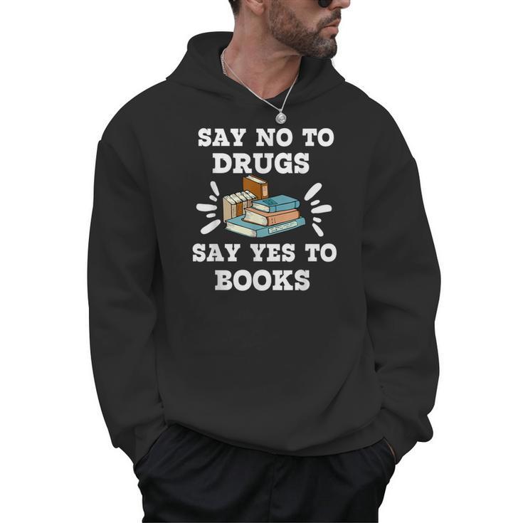 Teachers Red Ribbon Week Say No To Drugs Say Yes To Books Men Hoodie