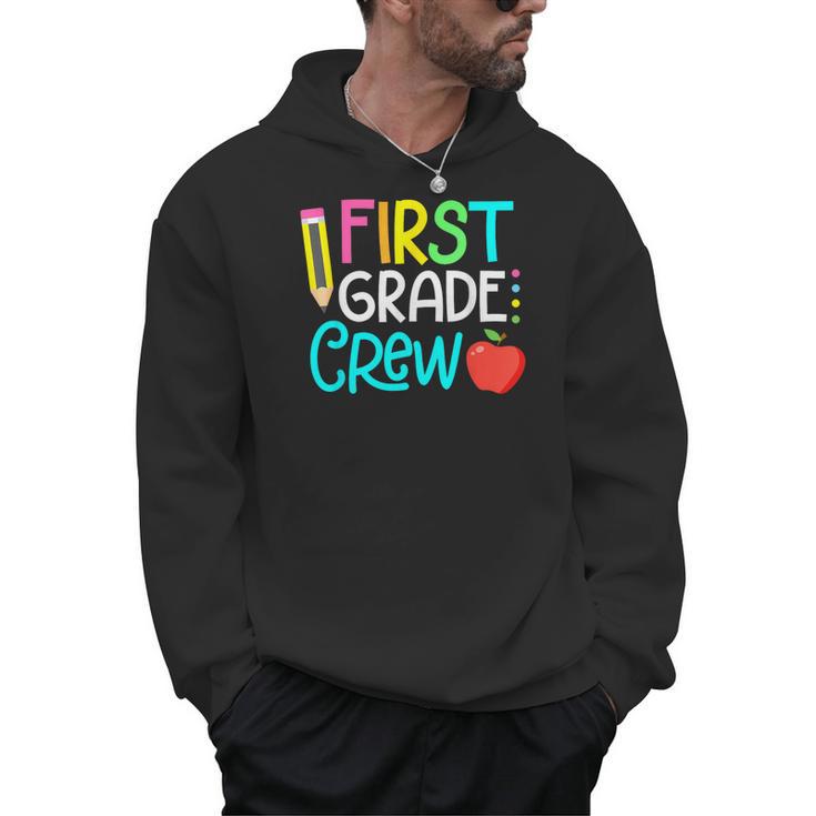 Team 1st Grade Crew Back To School 1st Grade Teacher Kids Men Hoodie