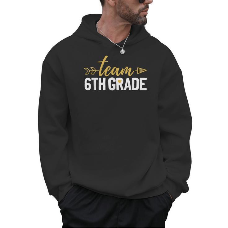 Team 6th Grade Hello Sixth Grade Crew Squad Teacher Kids Men Hoodie